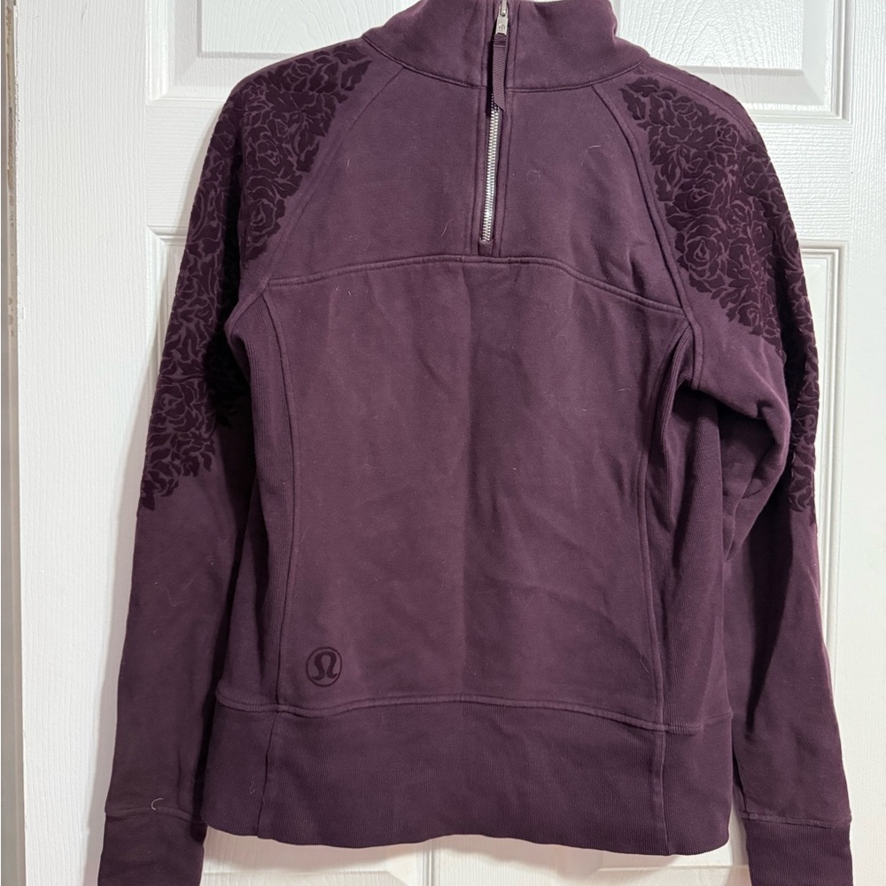 lululemon floral flock black cherry colour